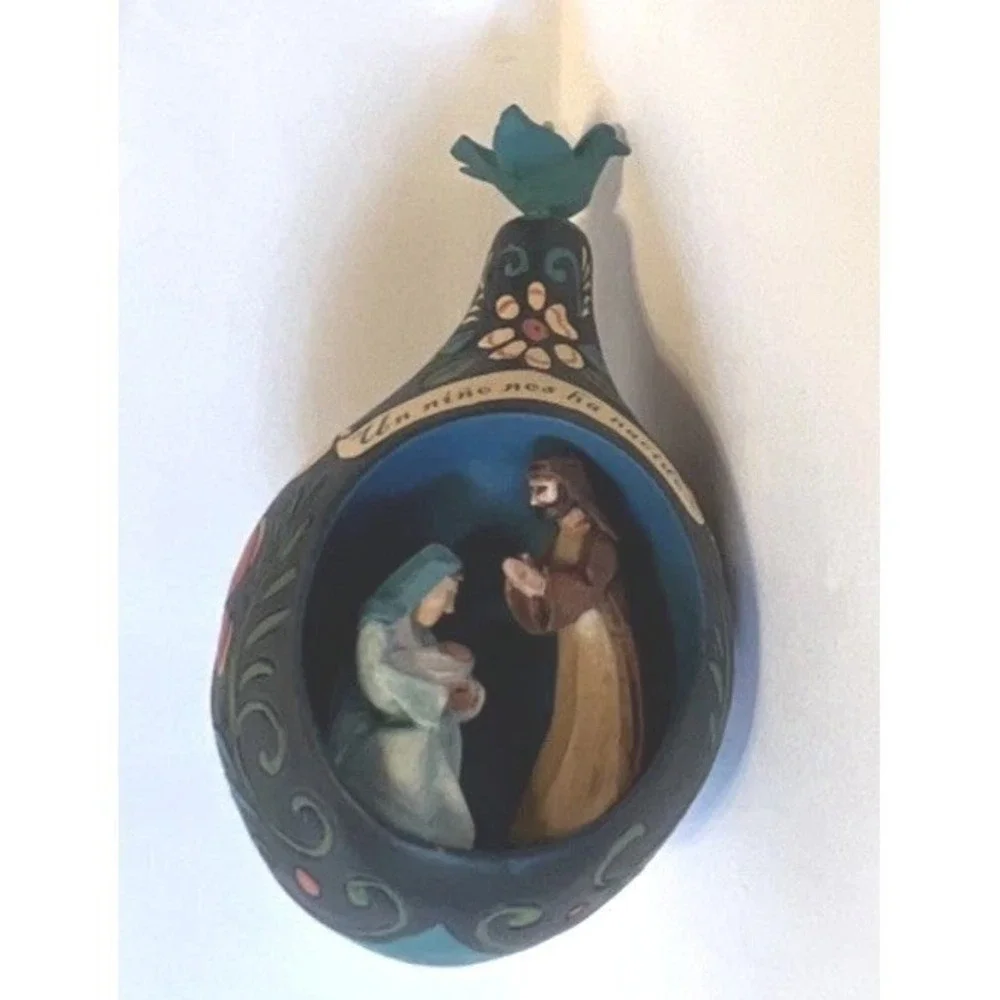 Hallmark Keepsake Ornament Nacio‎ El Amor Spanish Mary Jesus Joseph 2005 NIB NOS